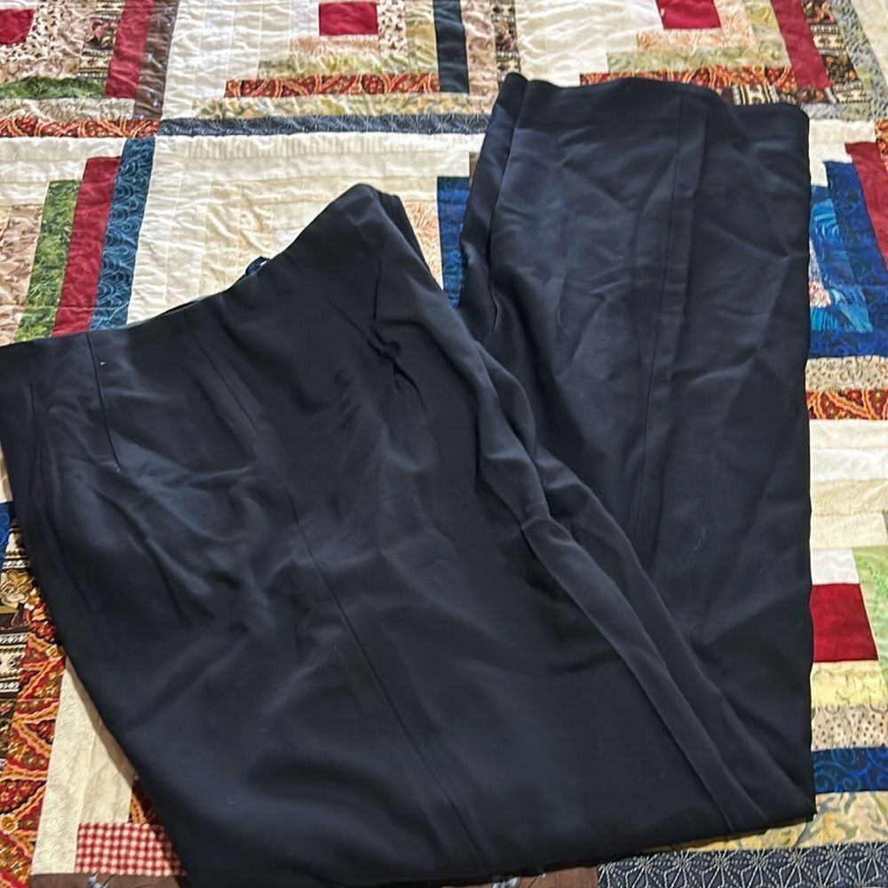 VTG Talbots Navy Wool Dress Pants 4 Side Zip